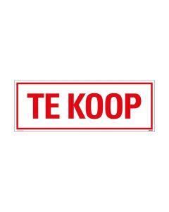 BORD 330X120MM 'TE KOOP'