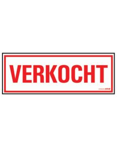 BORD 330X120MM 'VERKOCHT'