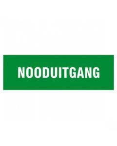 BORD 330X120MM 'NOODUITGANG'