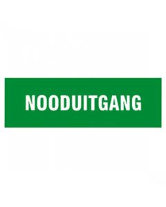 BORD 330X120MM 'NOODUITGANG'