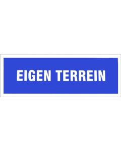 BORD 330X120MM 'EIGEN TERREIN'