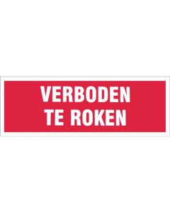 BORD 330X120MM 'VERBODEN TE ROKEN'