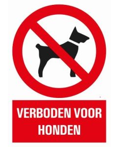 BORD COMBI 23X33 VERBODEN VOOR HONDEN