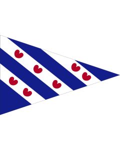 friese puntvlag op de boot