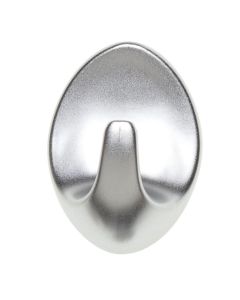 PLAKHAAK KLEIN OVAAL MAT CHROOM