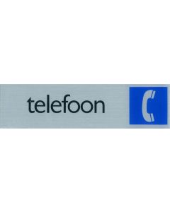 ROUTE BORD ALU 165X44 TELEFOON