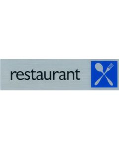 ROUTE BORD ALU 165X44 RESTAURANT