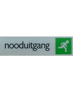 ROUTE BORD ALU 165X44 NOODUITGANG