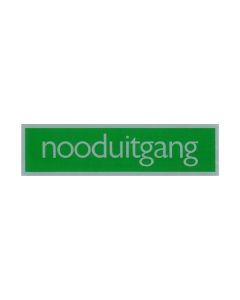 ROUTE BORD ALU 165X44 NOODUITGANG