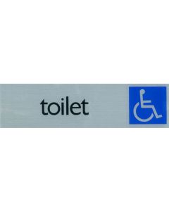 ROUTE BORD ALU 165X44 TOILETTEN ROLSTOEL