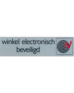 ROUTE BORD ALU 165X44 WINKEL ELECTR BEV.