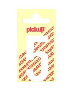 PLAKCIJFER 5 120 MM WIT NOBEL