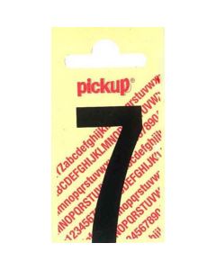 PLAKCIJFER 7 60 MM ZWART NOBEL