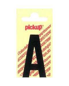 PLAKLETTER A 60MM ZWART NOBEL