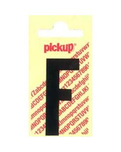 PLAKLETTER F 90MM ZWART NOBEL