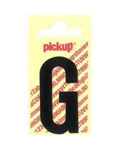 PLAKLETTER G 60MM ZWART NOBEL