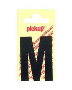 PLAKLETTER M 120MM ZWART NOBEL
