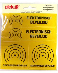 PICTOGRAM 15X15 ELEKTR. BEVEILIGD 4 OP 1