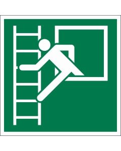 PICTOGRAM 15X15 VLUCHTWEG NOODLADDER