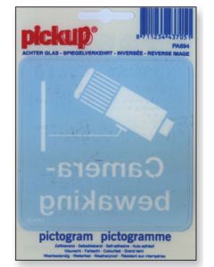 PICTOGRAM 10X10 ACHTER GLAS CAMERABEWAK.