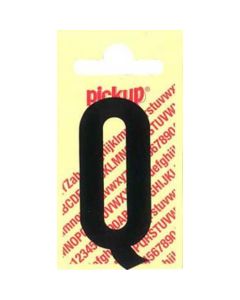 PLAKLETTER Q 60MM ZWART NOBEL