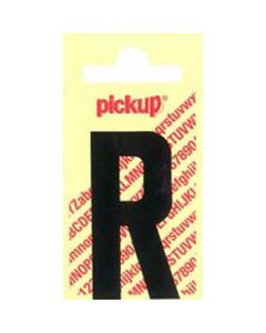 PLAKLETTER R 60MM ZWART NOBEL