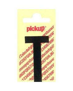 PLAKLETTER T 60MM ZWART NOBEL