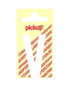 PLAKLETTER V 120MM WIT NOBEL