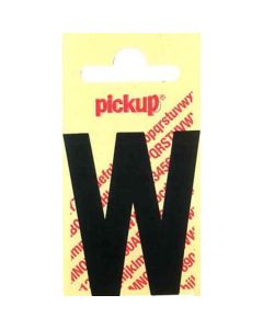 PLAKLETTER W 120MM ZWART NOBEL