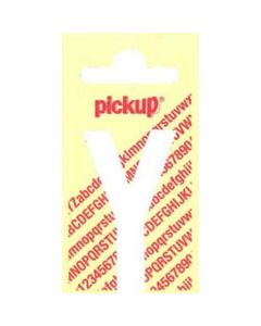 PLAKLETTER Y 90MM WIT NOBEL