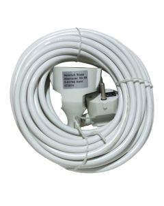 VERLENGKABEL 10-MTR 3X1 PVC WIT