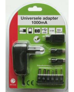 NETADAPTOR 1000MA 3-12V 6xCON+USB