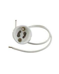 LAMPHOUDER HALOGEEN GU10 20CM SNOER