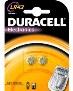 BATTERIJ 1.5V 2-ST LR43 DURACELL