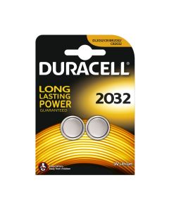 BATTERIJ 3V CR2032 LITHIUM DURACELL 2-ST