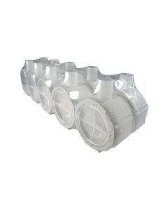 INBOUWDOOS U-50 TRANSPARANT  10-STUKS