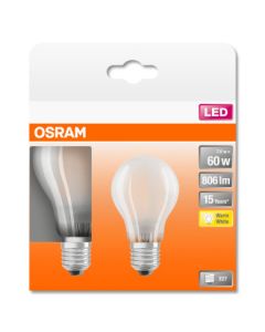 LEDSTAR OSRAM CLA60 MAT E27 7W 2-STK