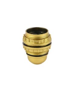 LAMPHOUDER E-27 BUITENDRAAD GOUD