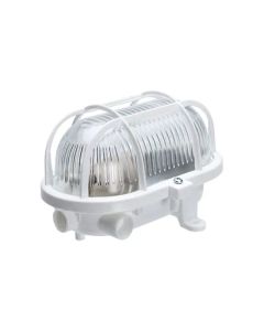 BULLEYE 60W GLAS KUNSTSTOF KORF WIT