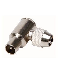 COAXSTEKKER MALE HAAKS METAAL  KOPP