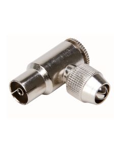 COAXSTEKKER FEMALE HAAKS METAAL  KOPP