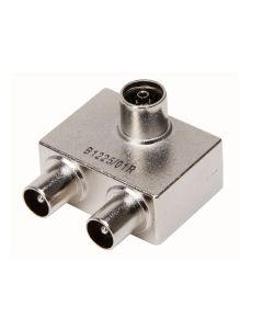 COAX 2-WEG STEKKER KABELKEUR KOPP