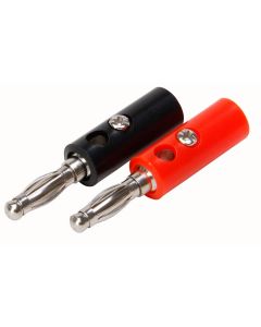 BANAANSTEKKERS ZWART-ROOD 4STK KOPP
