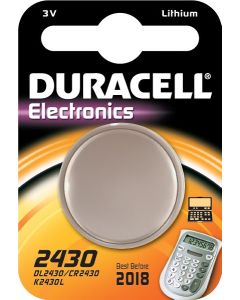 BATTERIJ 3V CR2430 LITHIUM DURACELL