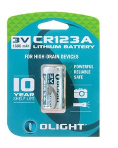 OLIGHT CR123A  BATTERIJ 3V  1600MAH