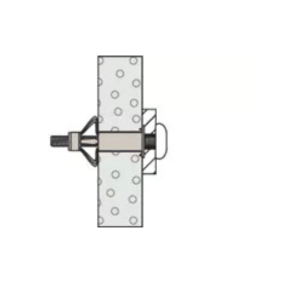 overzicht van gemonteerde plug met schroef en object